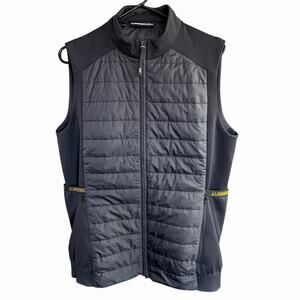 J LINDEBERG MEN'S KENNY HYBRID GOLF VEST Large Black Athleisure Athletic Sports